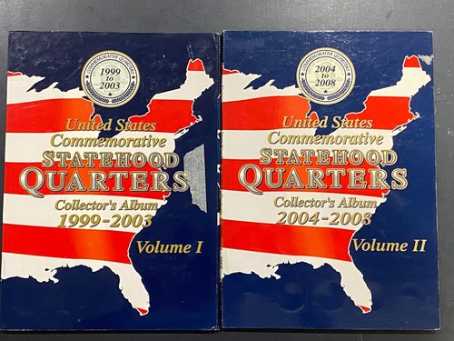 1999 - 2008 US States Quarter Collection P & D 100 Unc Quarters