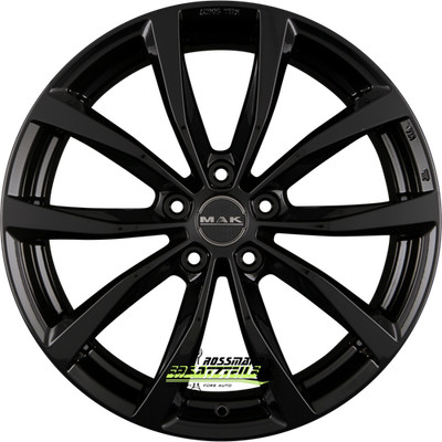 Mak Wolf gloss black 6.5x16 ET35 - LK5/110 ML65.1 Felge Alu