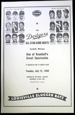 1949 Louisville Slugger Baseball Store Display Poster with Jackie Robinson