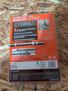 NEW EVERBILT 12 Foot Electric Pipe Heating Cable NIB