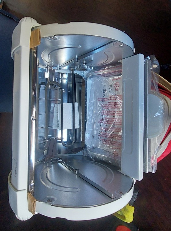 BABY GEORGE---ROTISSERIE---MODEL GR59A--WHITE--WITH MANUAL