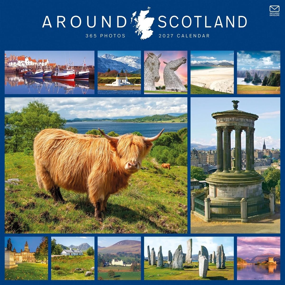 Around Scotland 365 Photos Calendar 2027, Wall Calendars, Month To View, Gift - Image 2