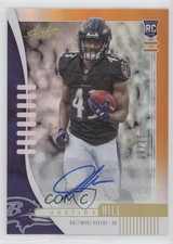 2019 Absolute Rookie Orange Spectrum Signatures 16/35 Justice Hill Auto 0if9