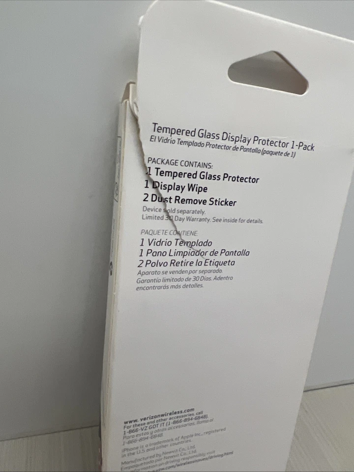 Paquete de 1 protector de pantalla de vidrio templado para iPhone 6, anti huellas dactilares Foto 3 de 4