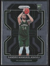 2021-22 Panini Prizm Sandro Mamukelashvili Rookie Milwaukee Bucks #293
