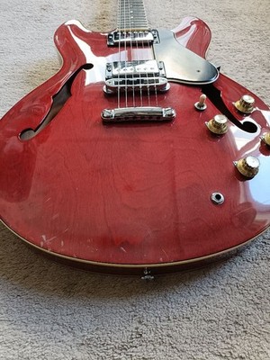 Acoustic Electric Guitar Yamaha SA700 Super Axe 1977-1983 Red Made