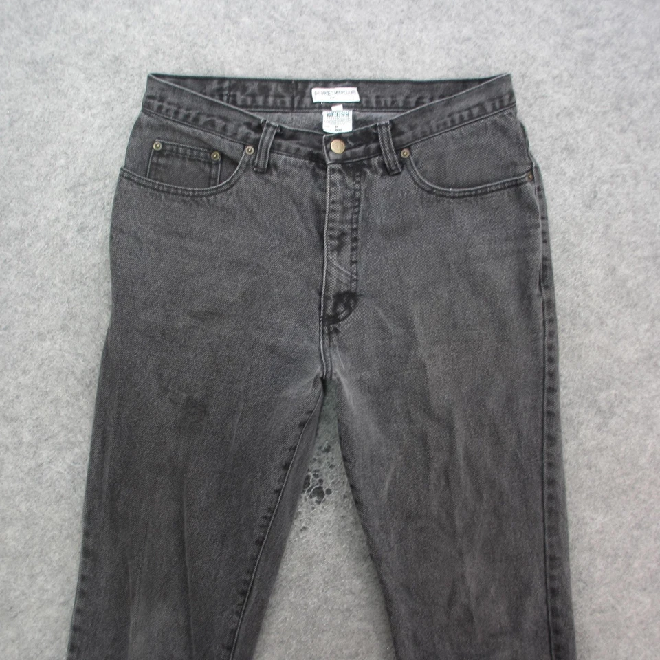 Jeans Guess Vintage Para Hombre 34x32 Negro Pierna Recta Georges Marciano Hecho en EE. UU. 90s Foto 2 de 4