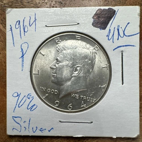 1964 P Kennedy Half Dollar | 90% Silver | Uncirculated | Philadelphia