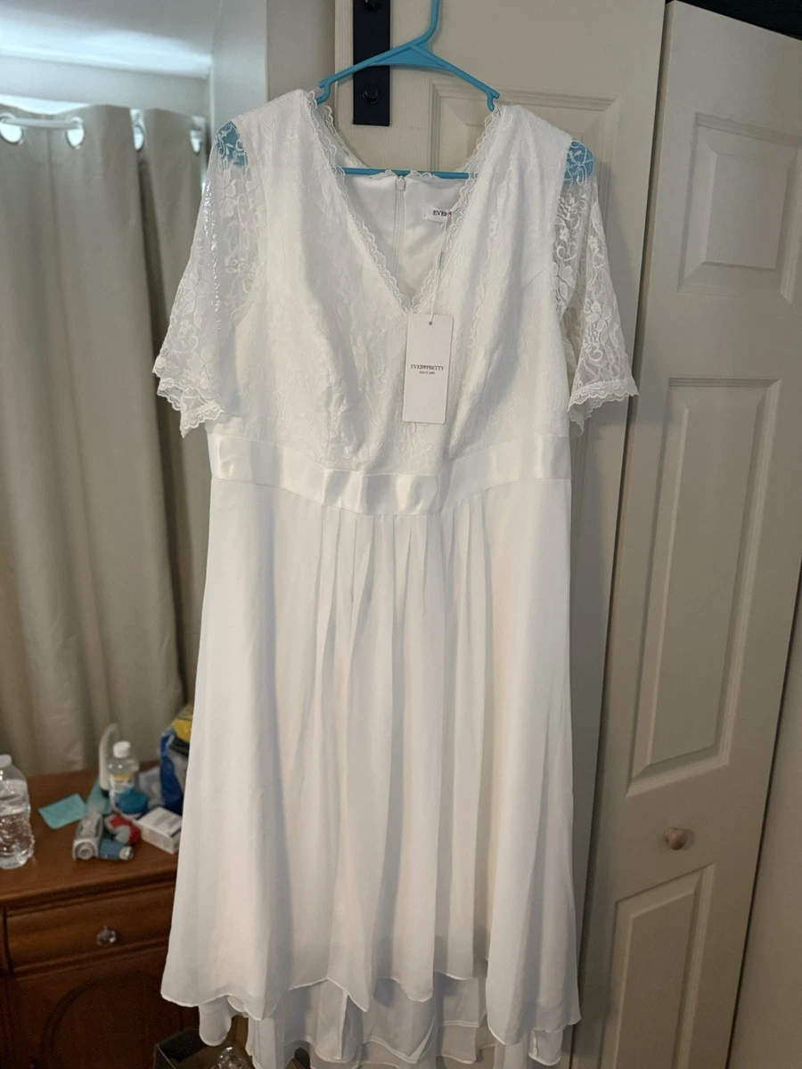 White Lace Plus Size Dresses for Women for sale | eBay