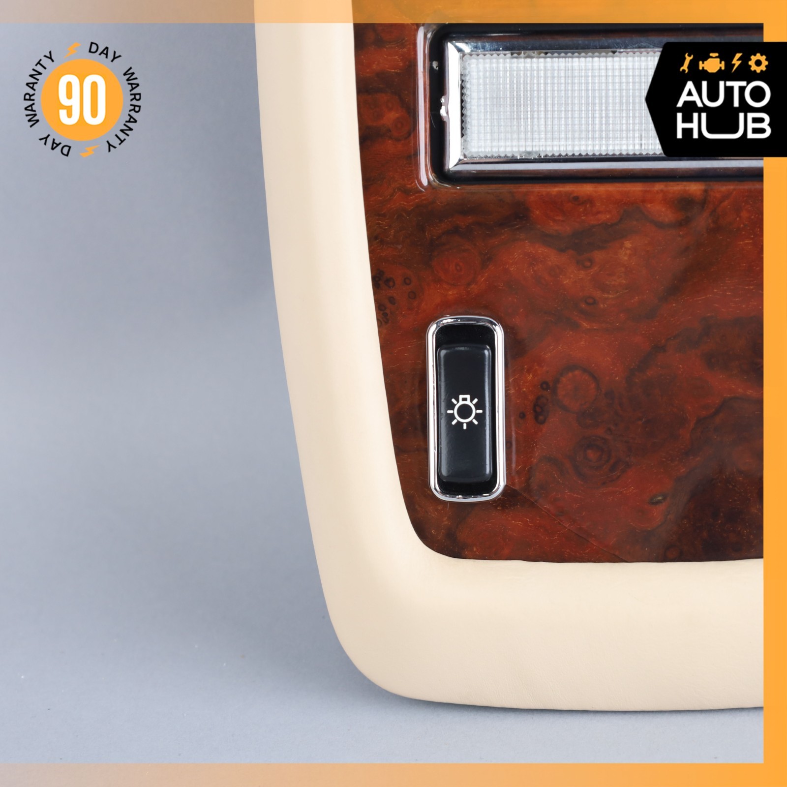 00-02 Rolls Royce Seraph / Bentley Arnage Rear Overhead Dome Light Lamp Wood OEM