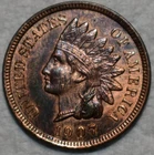 AU-UNC 1907 Indian Head Cent, Sharp specimen.