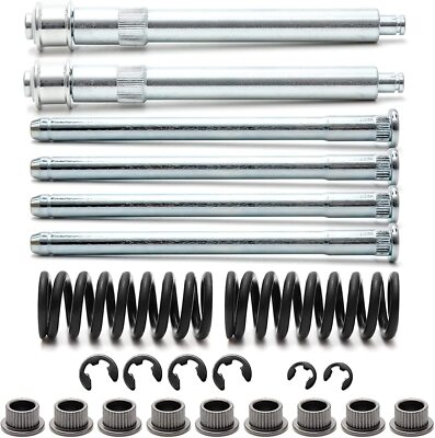 Door Hinge Roller Pin and Bushing Repair Kit with Spring Replacement Front Upper