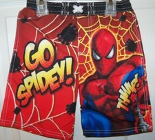 Spiderman Spider-Man Spidey Swim Trunks Shorts Toddler Boys Size 18 Months NWT