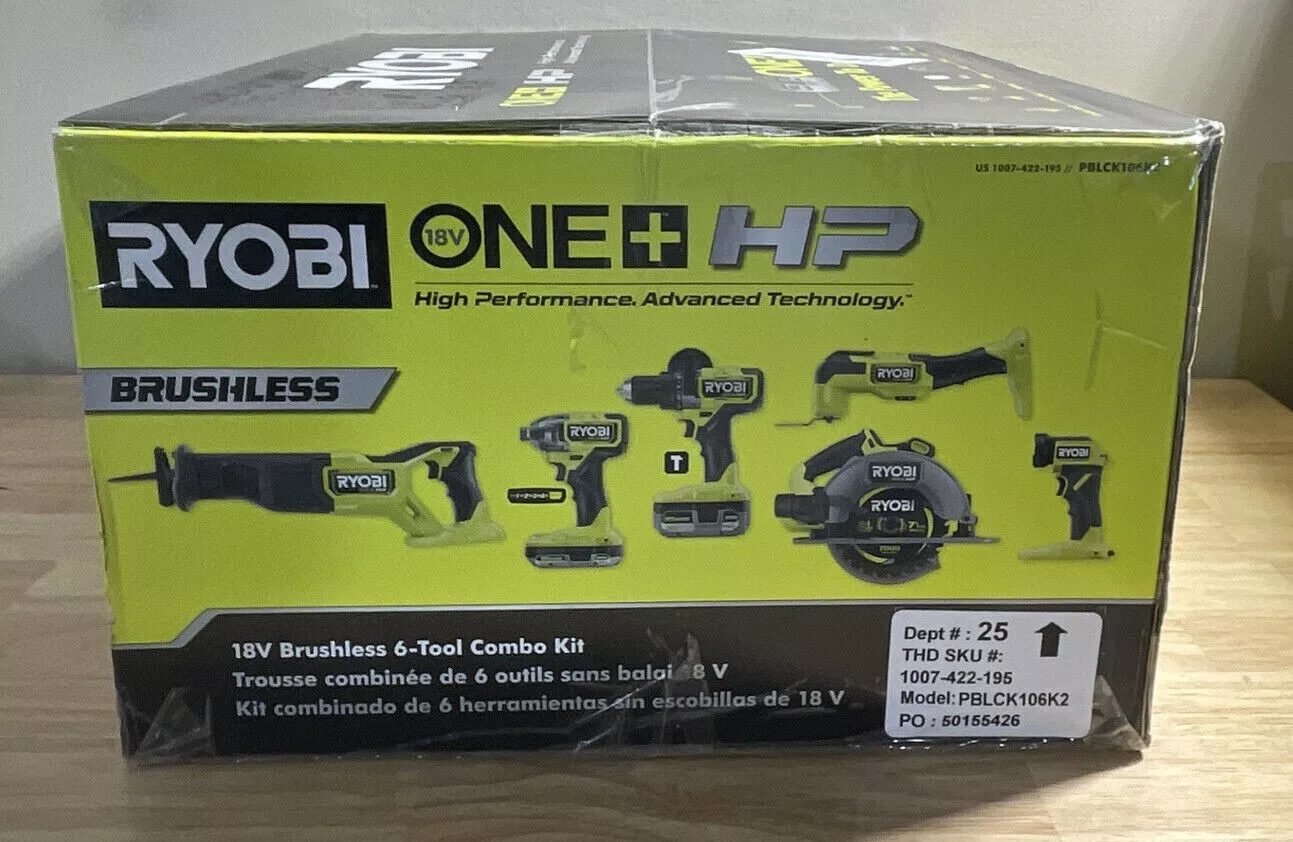 Ryobi 18 volt 6 piece combo kit hotsell