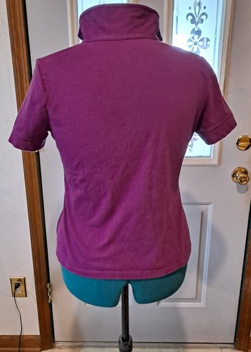 Classic Elements Petite Cotton Blend Short Sleeve Collared V-Neck Size L Petite - Picture 3 of 6