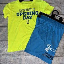 Under Armour Boys Every Day Opening Day Baseball Bright Outfit Set NEW