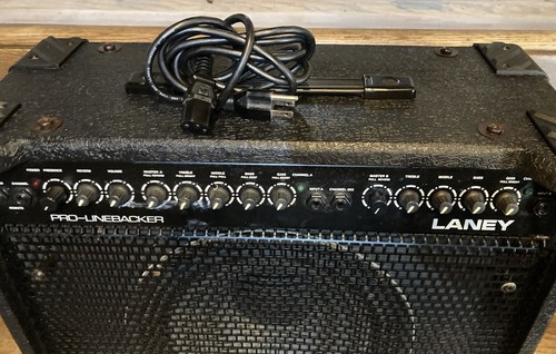 1980’s Laney Linebacker Pro PL100 Reverb - Solid State 100w 1x12 Gtr Amp- EX - Picture 2 of 4