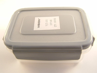 2 x Medium Wiederverschließbare Abschließbare Lebensmittel & Komponenten Aufbewahrungsbox 120 mm x 80 mm x 50 mm 