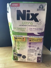 Nix Ultra Lice Treatment & Prevention Kit Hair Shampoo & Spray EXP 12/24+