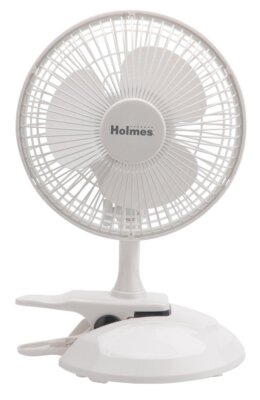 Holmes Convertible Desk & Clip Fan, White HCF0611A-WM