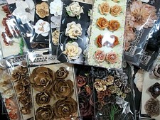 Your Choice New Prima Marketing Flower Pack, Brown, Gold, Black Shades, Retired