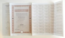 Lotto da 6 pezzi : Certificato azionario, titoli, polizza, obbligazioni ecc