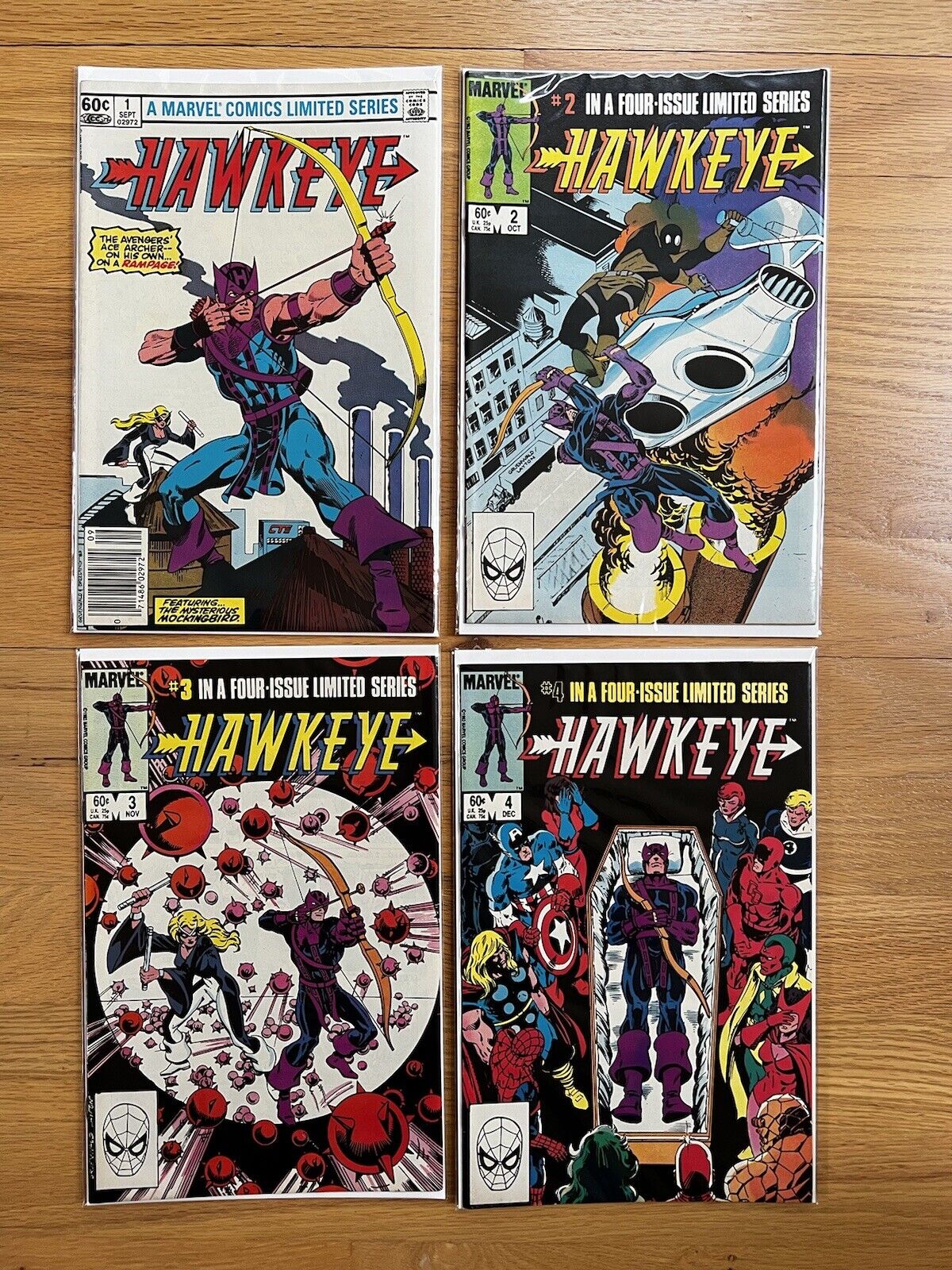 HAWKEYE: Marvel Comics Limited Series Complete 1-4 (1983)