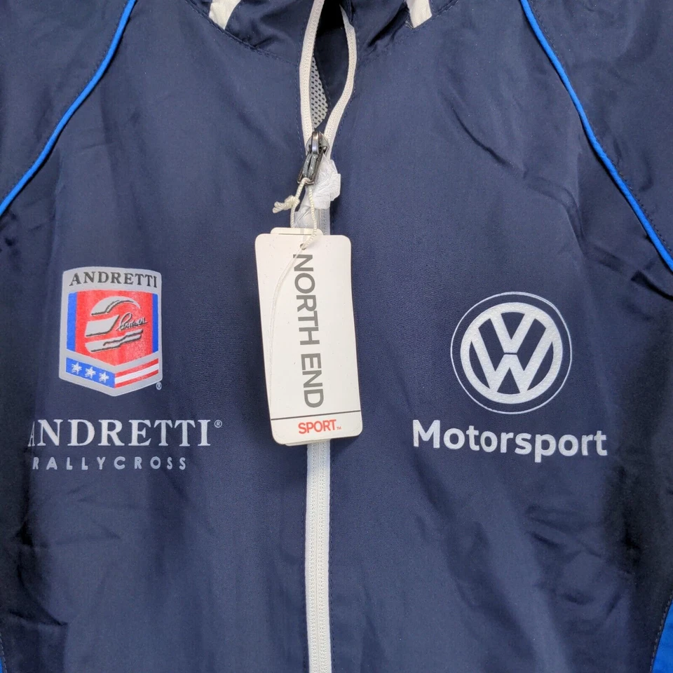 Chaqueta cortavientos North End Sport para mujer azul grande Andretti Volkswagen con etiquetas Foto 4 de 4