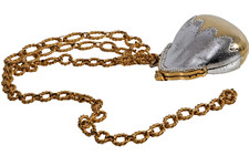 Vintage Clutch Shoulder Bag Gold Silver Metal Rhinestone Evening Chain Evening