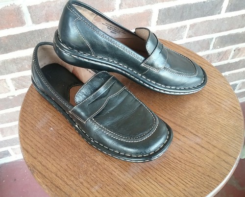 Born Black Leather Penny Loafers | eBay