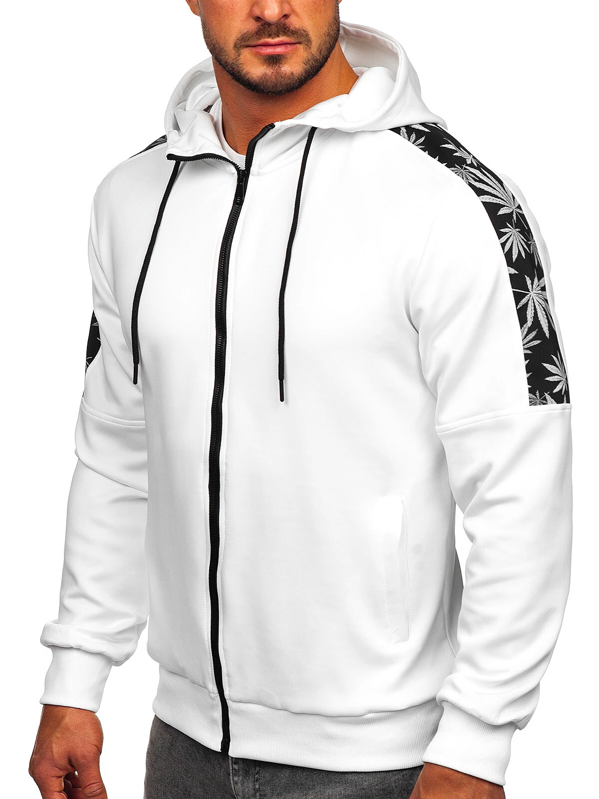 SACAI Felpa pullover con cappuccio felpa pullover felpa con cappuccio stampa uomo BOLF Print