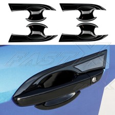 Gloss Black Door Handle Bowl Cover Stickers Decoration For Honda Civic 2016-2021