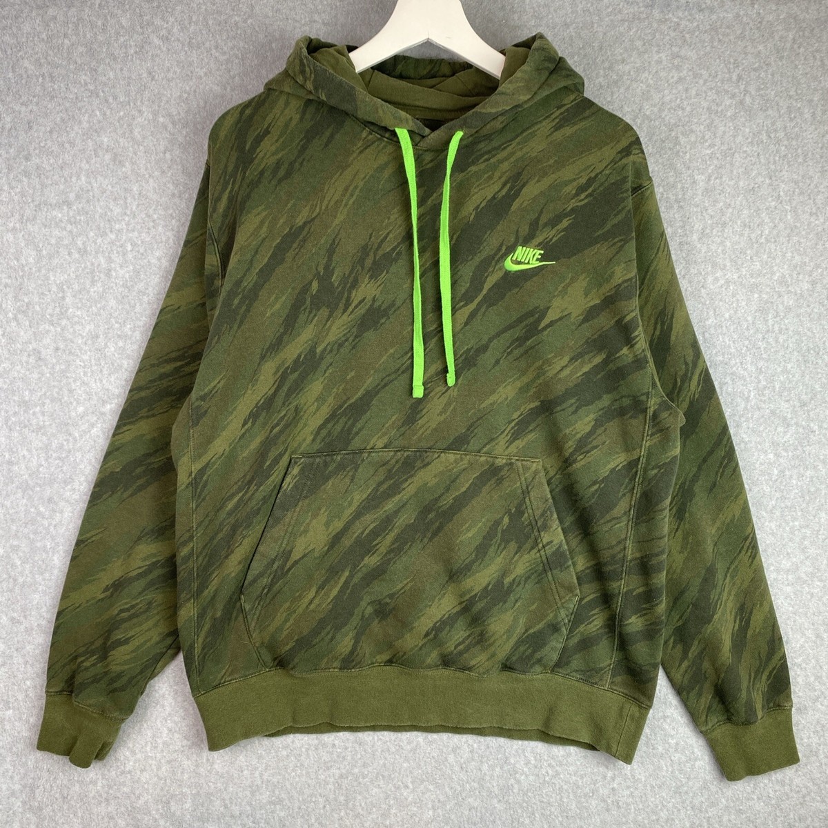 camo green nike hoodie