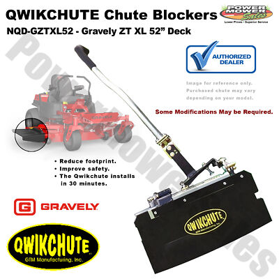 Qwikchute Deflector for GRAVELY ZTX & ZTXL 52  & 60  DECK MOWERS