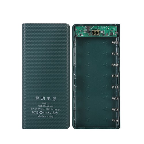18650 Power Bank 20000mAh USB Type C 5V Boîte de rangement de charge sans batterie - Photo 11/13