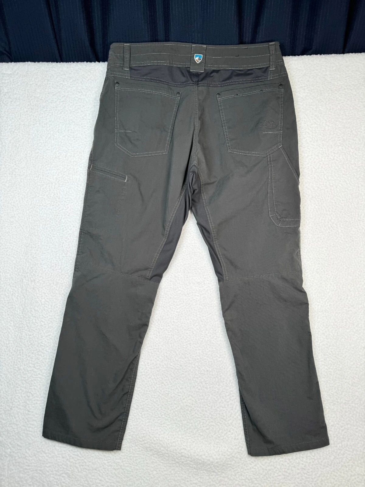 Kuhl Radikl Pants Mens 38 Fits 34x29.5 Gray Utility Casual Pocket Hiking Outdoor