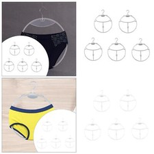 5Pcs Underwear Hangers Holder Creative Round Pegs for Closet Scarf Home