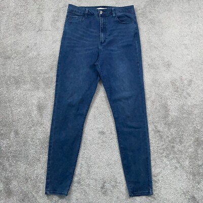 Forever 21 Womens High Waist Jeans 29 Blue Denim Stretch Mom