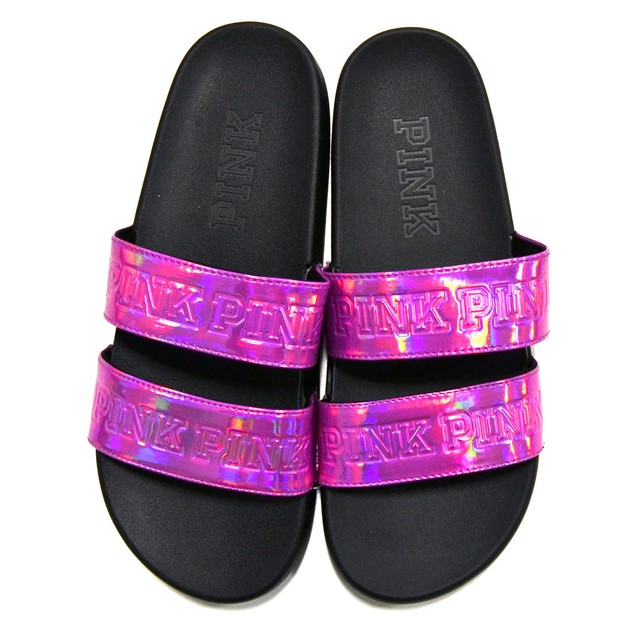 pink 2 strap slides