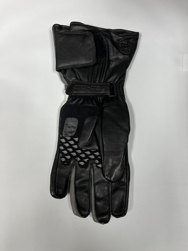 Can-Am Spyder 4462160990 Ladies Leather Gloves - Large ( Black-Gray-White) - Picture 2 of 3