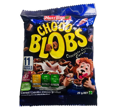 Nutriline Choco Blobs Chocolate Centered Cereal 20g Free Shipping 100%