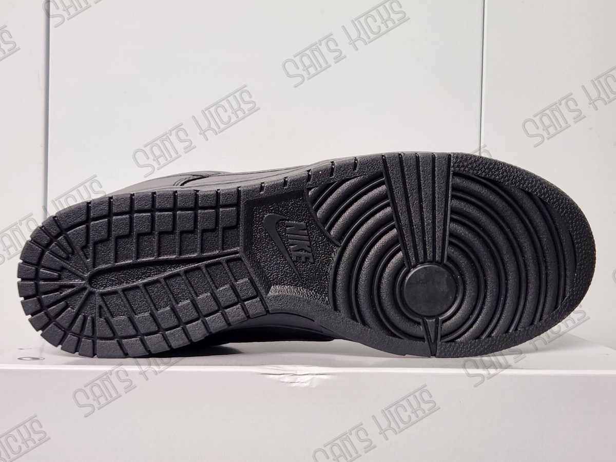 Nike Dunk Low Prm Leather ID Triple Black All Black Classic Nike Dunk Low Prm Leather ID Triple Black All Black Classic
