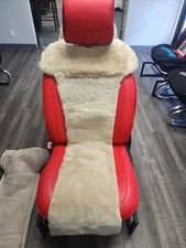 SUPERLAMB JAGUAR Driver and Passenger SAND Genuine Sheepskin Insert Covers