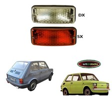 COPPIA FANALI POSTERIORI RETROMARCIA BIAN RETRONEBBIA ROSS FIAT 126 BIS PERSONAL