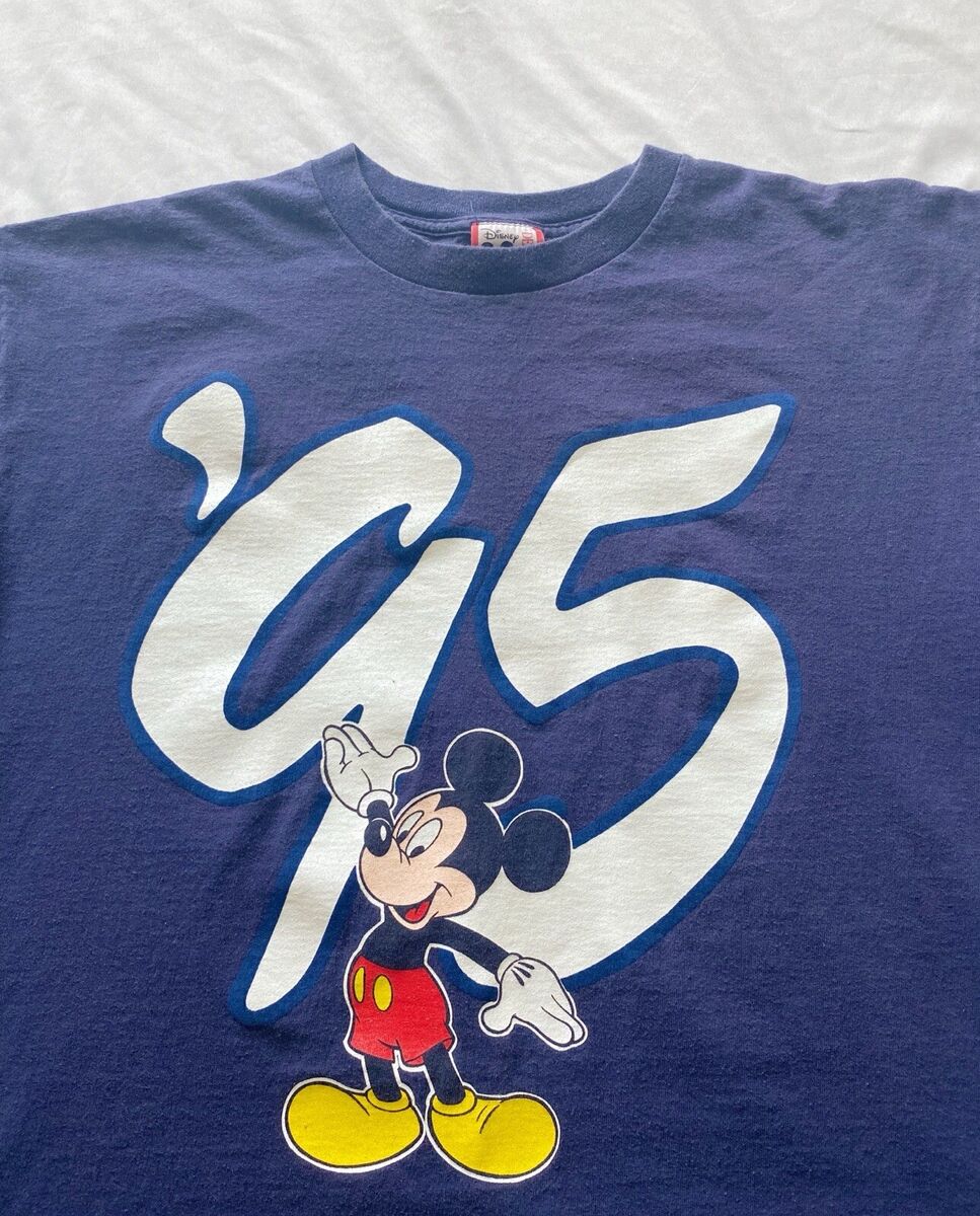Vintage Walt Disney World 95 90s VTG Mickey Single Stitch T Vintage Walt Disney World 95 90s VTG Mickey Single Stitch T