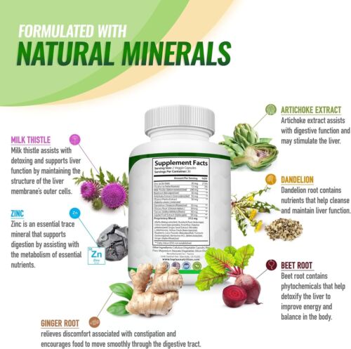 Liver Cleanse Detox Colon & Repair Formula +22 Herbs Support 5 Days Fast-Acting - Picture 5 of 6