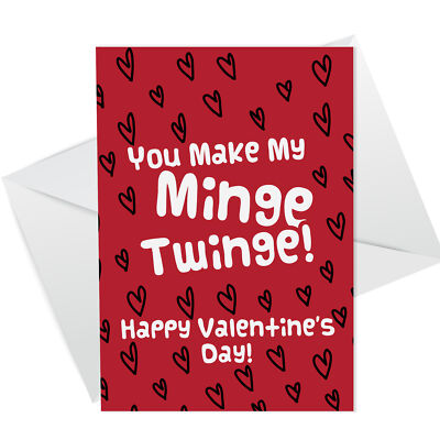Funny Rude Valentines Day Card For Him Boyfriend Husband Cheeky Humour ...