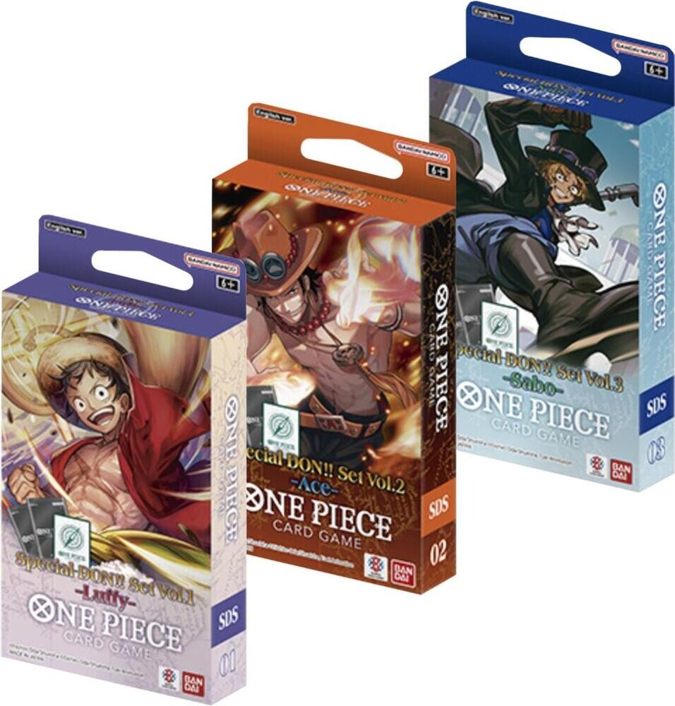 One Piece TCG Special DON!! Set Volume 1 2 3 (Luffy, Ace, Sabo