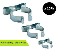 Terry Tool Clips Wide Base Hangers Spring Steel Heavy Duty Storage Clip x 10Pk's