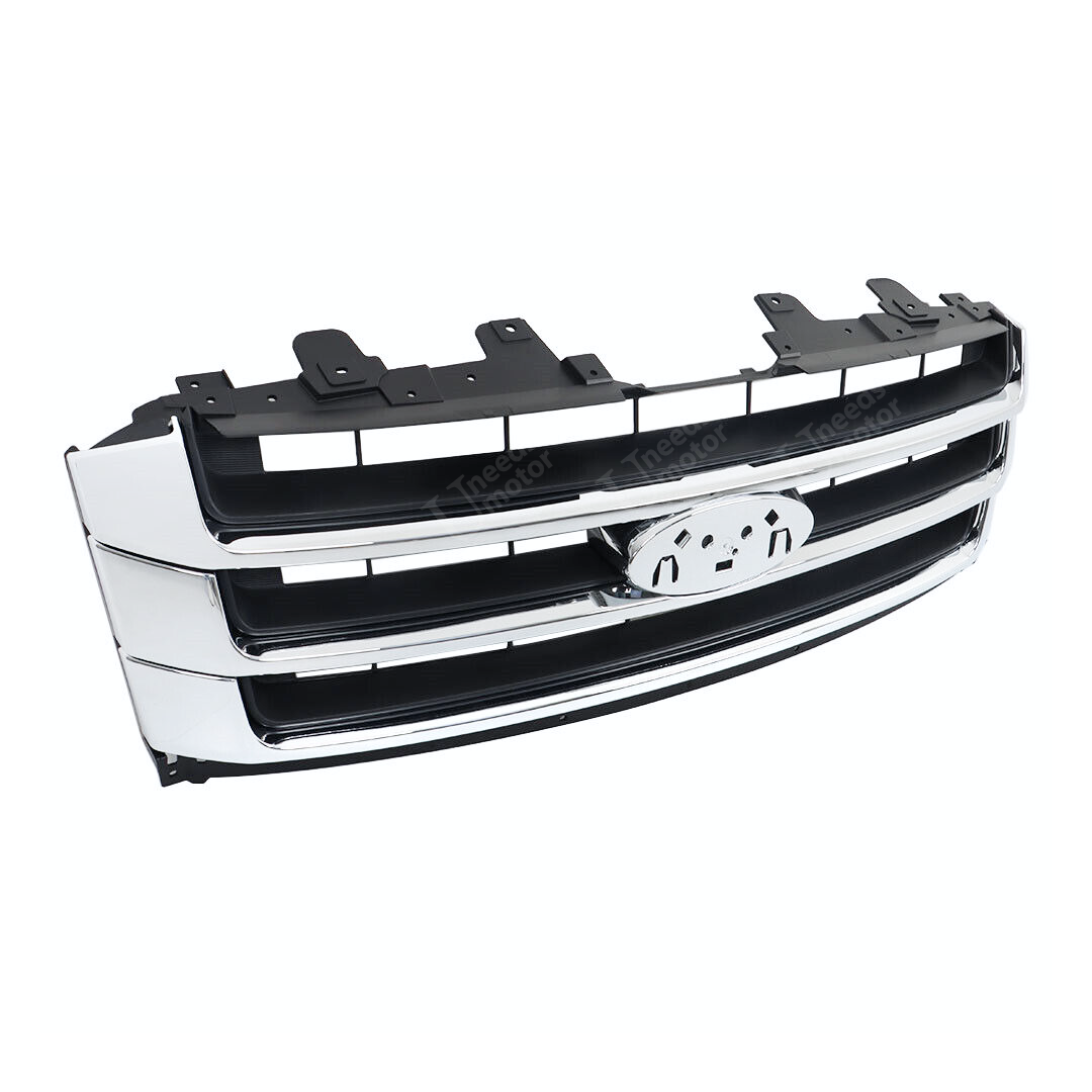 Fits 2015-2018 Ford Expedition Chrome Black OE Style Front Grill